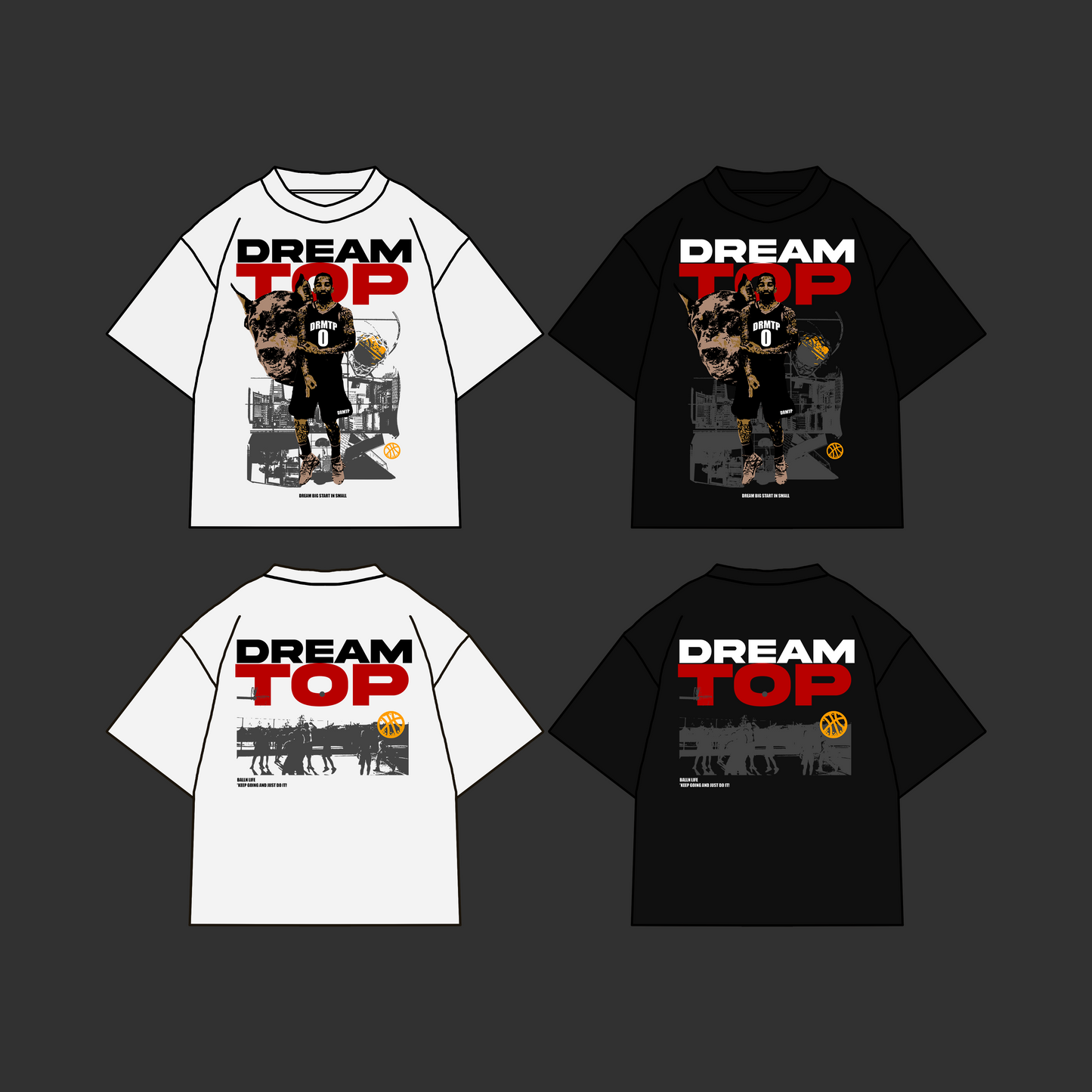 DREAMTOP BALLNLIFE - White & Black