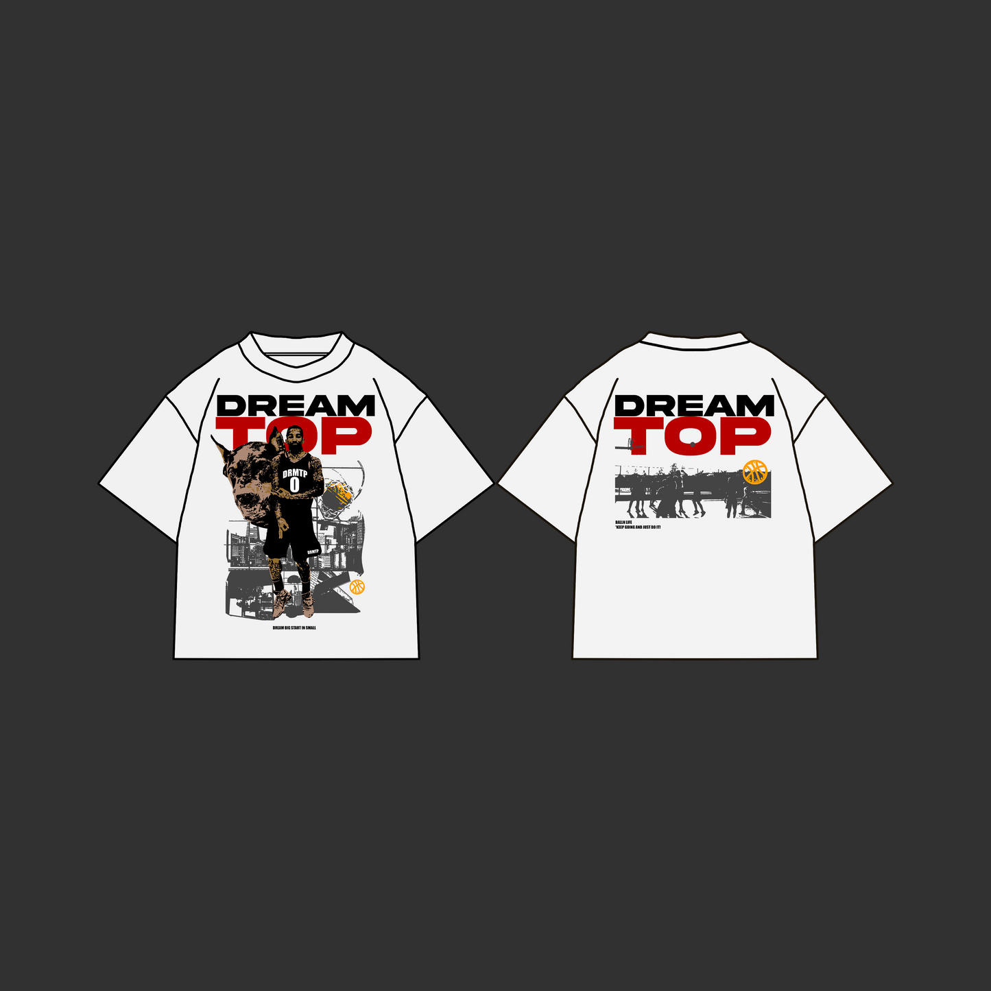 DREAMTOP BALLNLIFE - White & Black